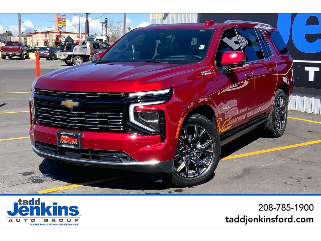 2026 Chevrolet Tahoe High Country in Radiant Red Tintcoat — front three-quarter view