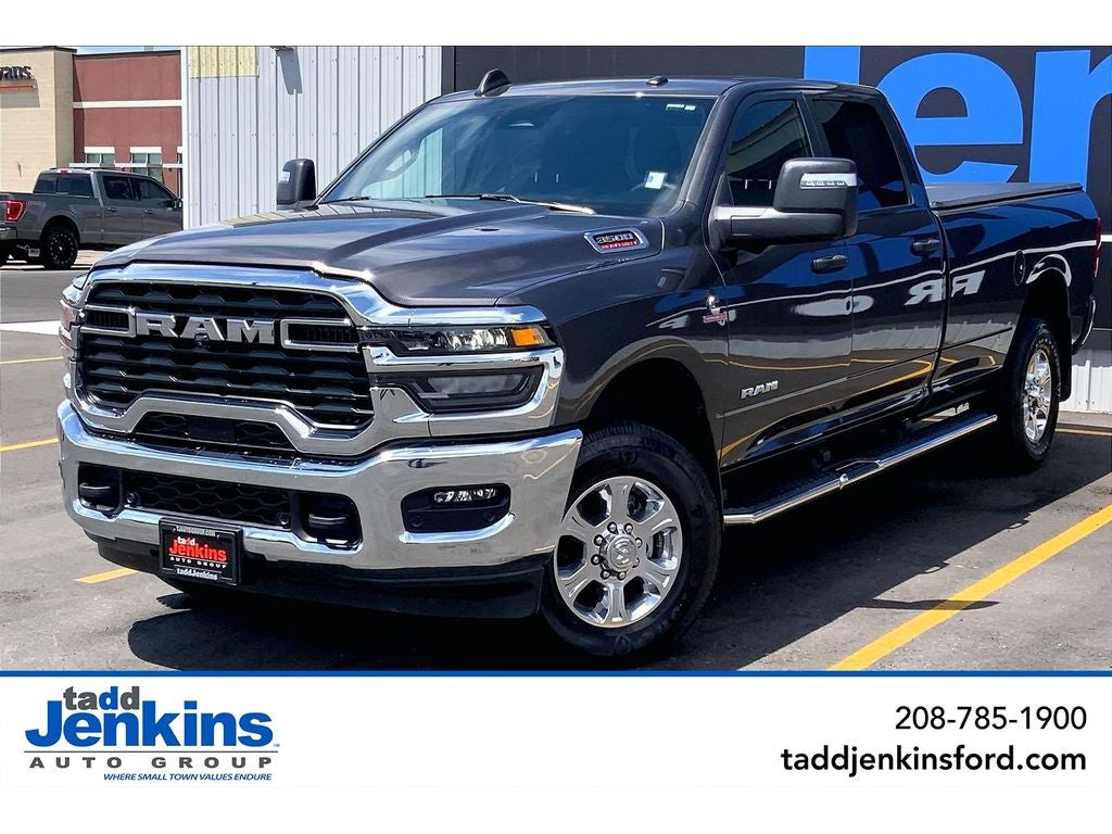 2025 RAM 3500 Big Horn in Granite Crystal Metallic Clearcoat — front three-quarter view