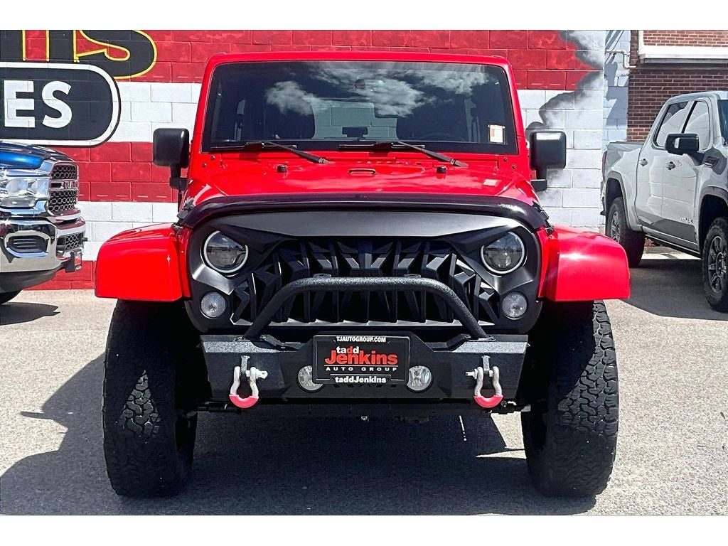2017 Jeep Wrangler — rear three-quarter view