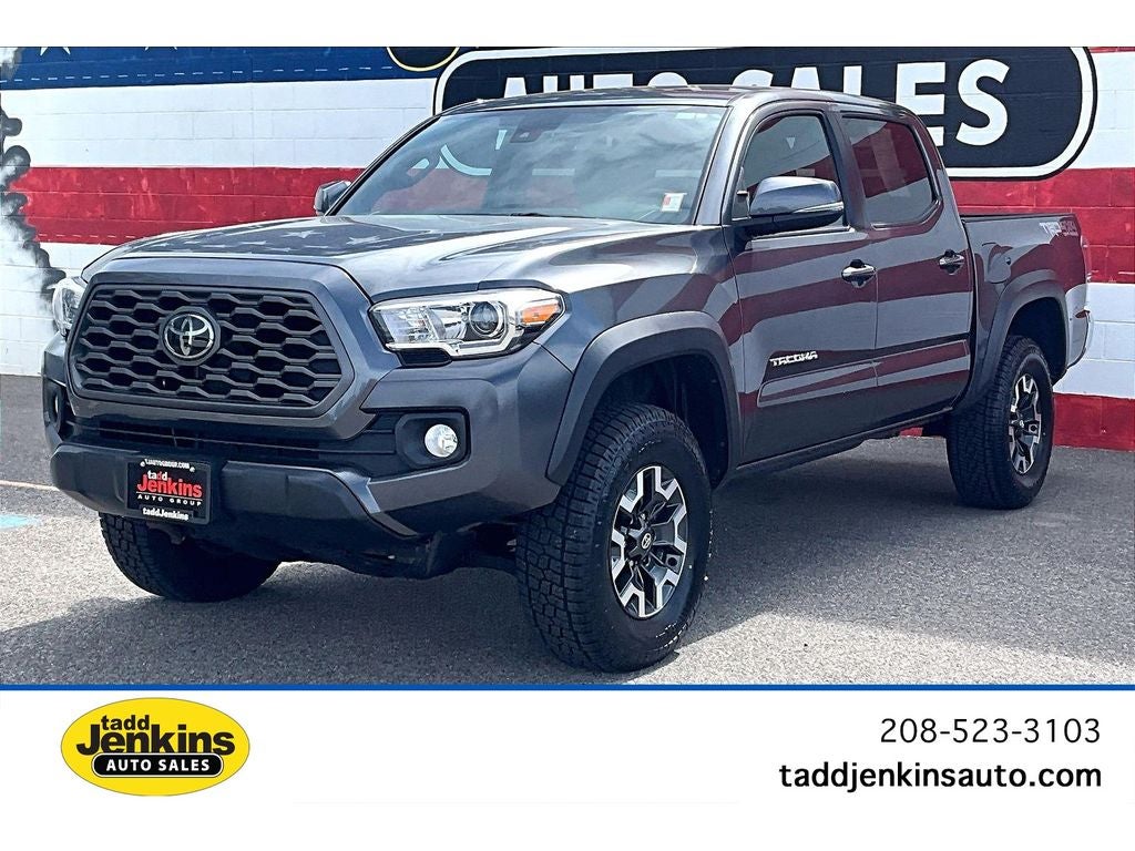 2022 Toyota Tacoma TRD Off Road in Magnetic Gray Metallic — front three-quarter view