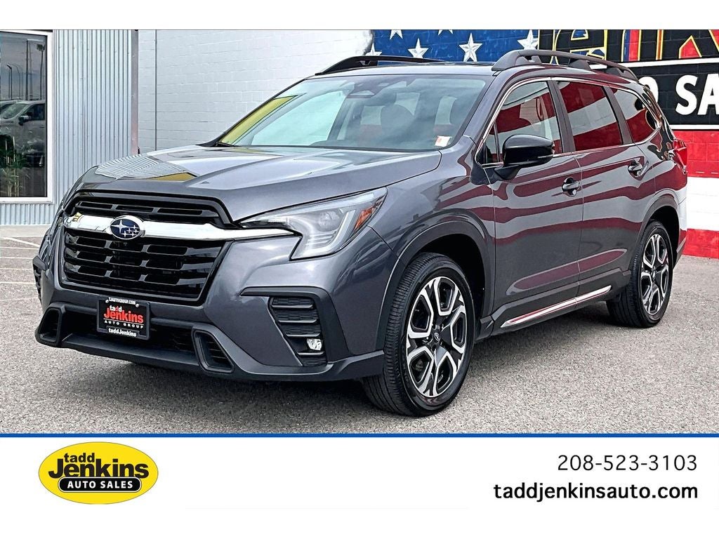 2024 Subaru Ascent Limited in Magnetite Gray Metallic — front three-quarter view