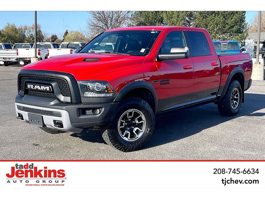 2016 RAM 1500 Rebel in Red — front three-quarter view