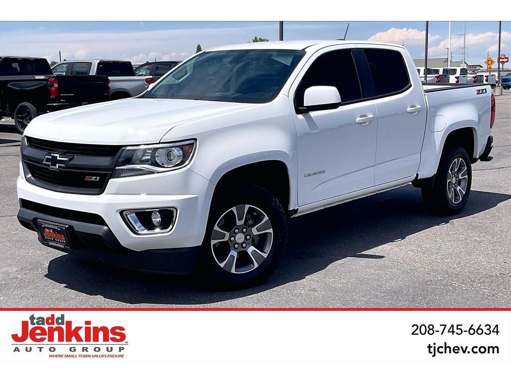 2017 Chevrolet Colorado 4WD Z71 in Summit White — front three-quarter view