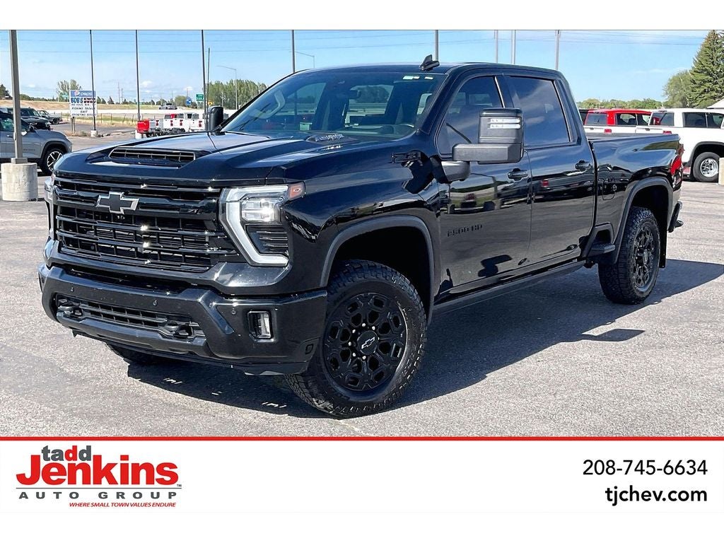2024 Chevrolet Silverado 2500 HD LTZ in Black — front three-quarter view