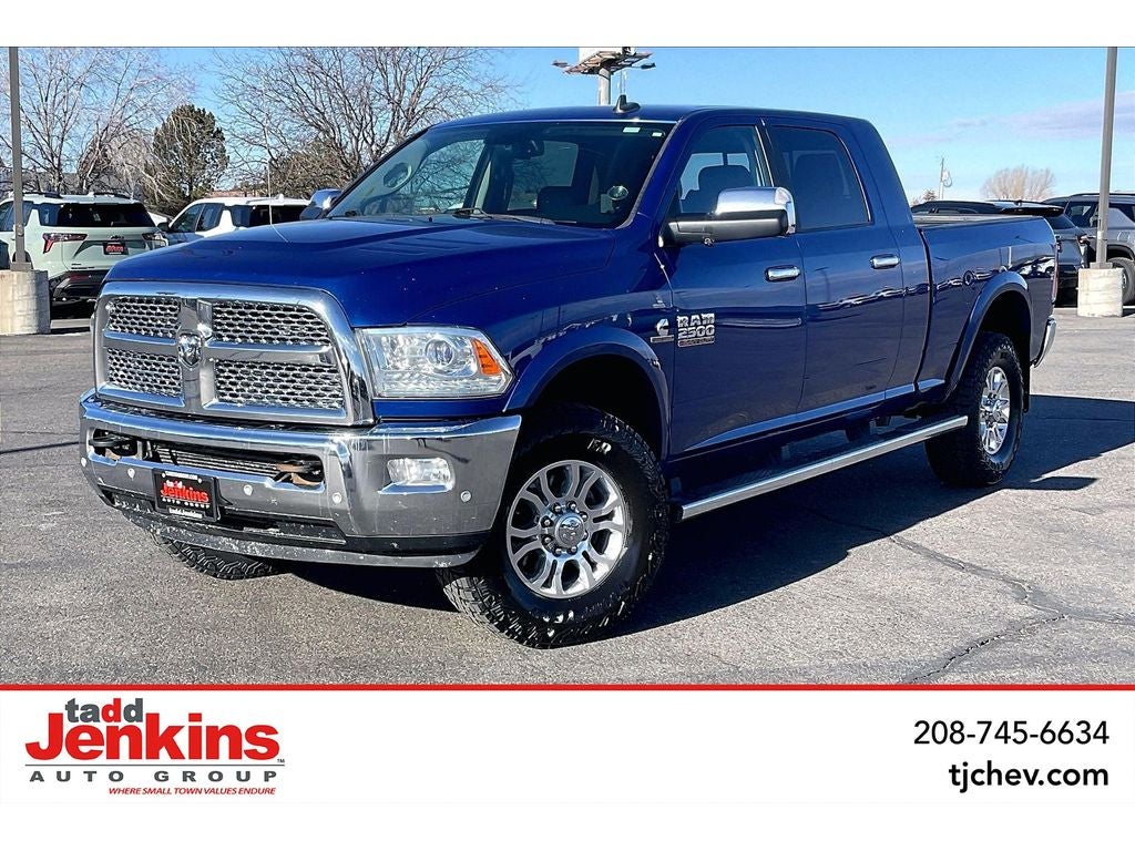 2017 RAM 2500 Laramie in Blue — front three-quarter view