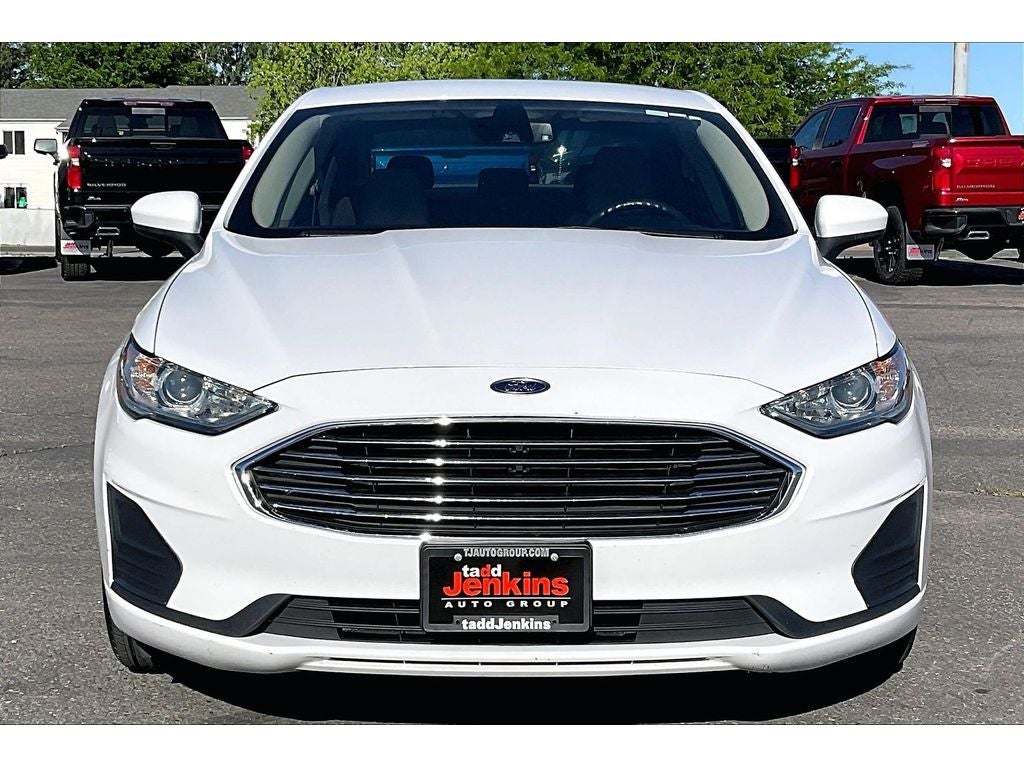 2019 Ford Fusion — rear three-quarter view