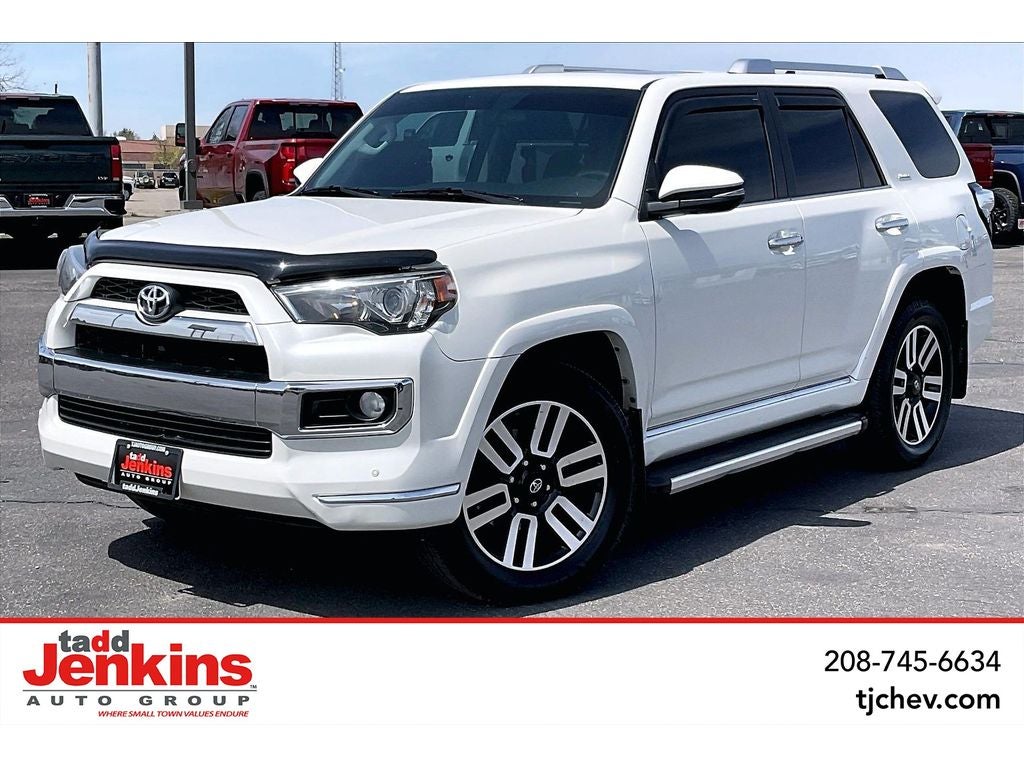 2015 Toyota 4Runner Limited in White — front three-quarter view