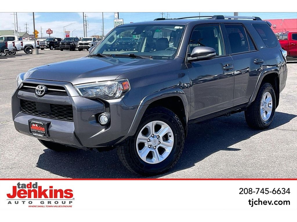 2020 Toyota 4Runner SR5 in Gray — front three-quarter view